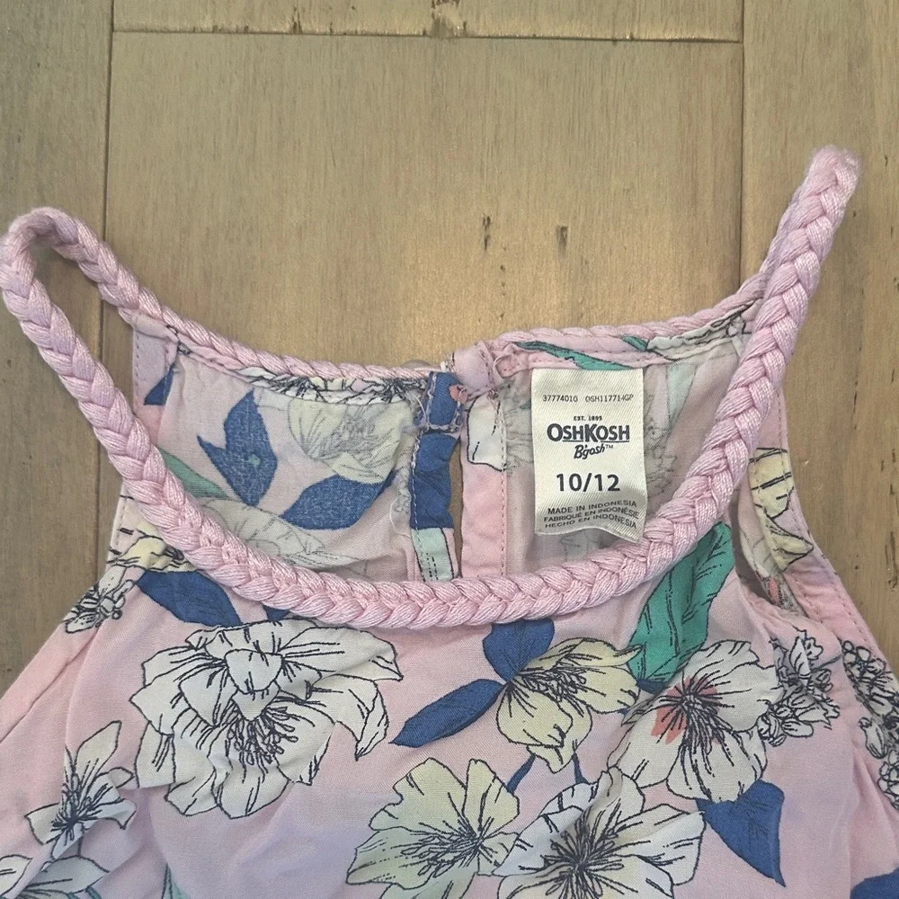 OshKosh B'gosh Pink Floral Halter Maxi Dress for Girls